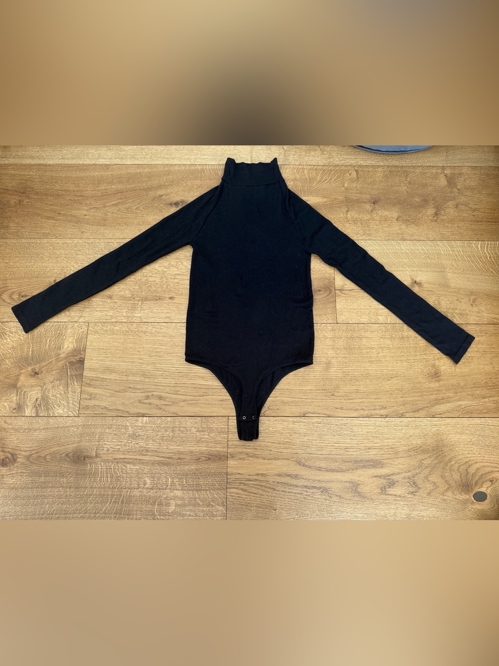 NWT Free People Intimately Black LS Bodysuit